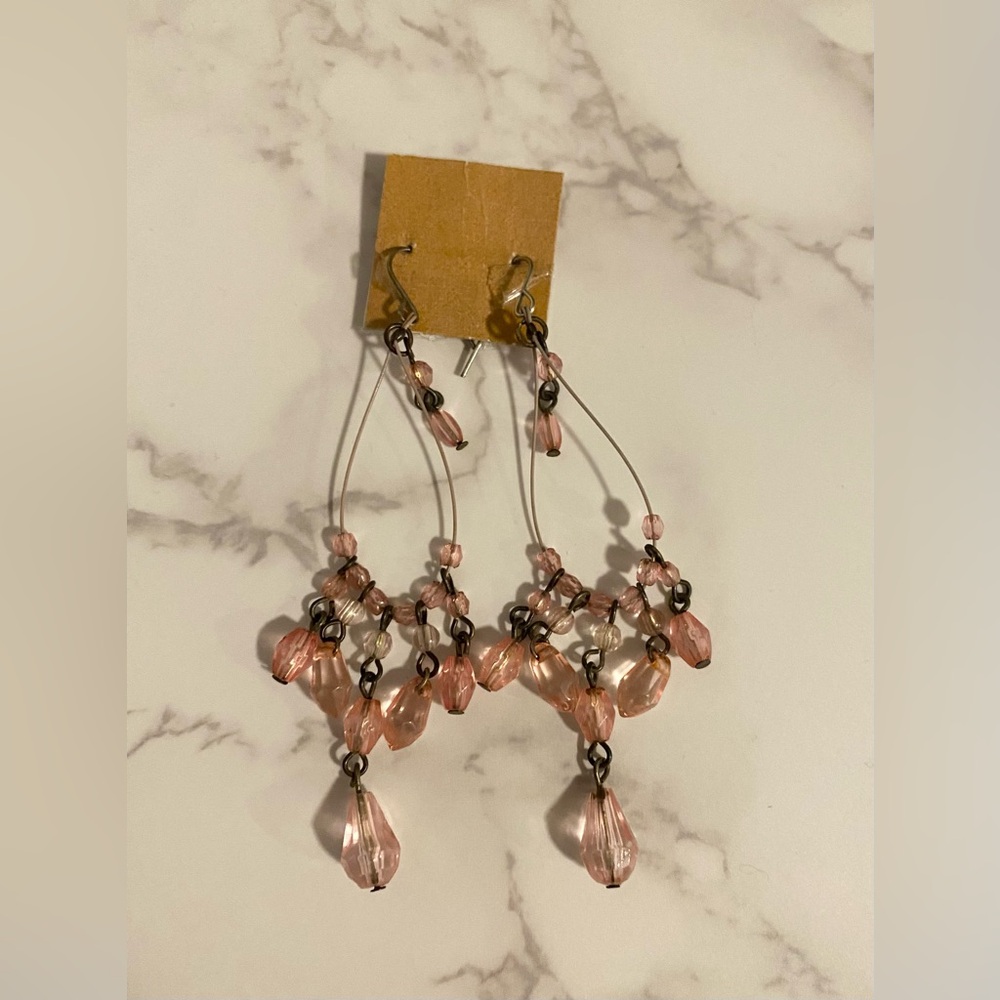 PINK DANGLE EARRINGS